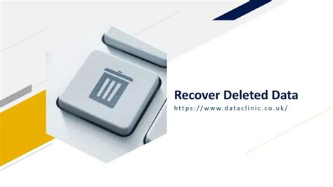 Ppt Recover Deleted Data Powerpoint Presentation Free Download Id