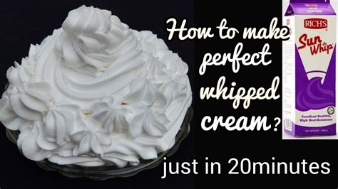 How To Make Perfect Whipped Cream In Winter And Summer 20min Recipe