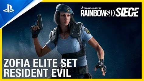 Rainbow Six Siege Zofia Elite Set Resident Evil Collaboration Ps4