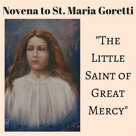 The Next Novena The St Maria Goretti Novena Novena Prayers