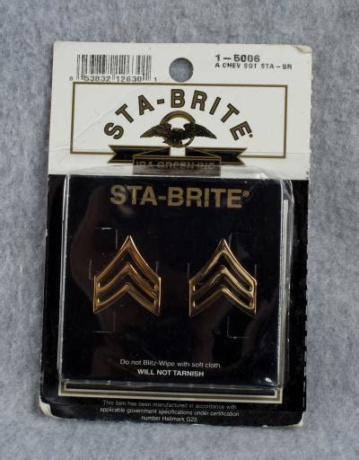 Items For Sale Area Us Army Sta Brite Sergeant Rank Pins