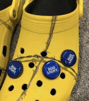 The collab was sparked by post tweeting a while back that you can tell a lot about someone by their jibbitz, which are those little rubbery things you can. 3 Post Malone Bud Light Bottle Cap Shoe Charms For Crocs ...