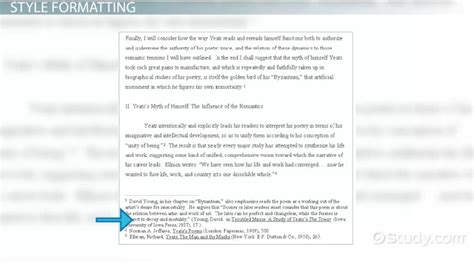 footnote examples styles video lesson