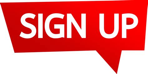 Sign Up Button Sign Design 9356890 Png