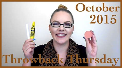 Throwback Thursday October Favorites 2015 Youtube