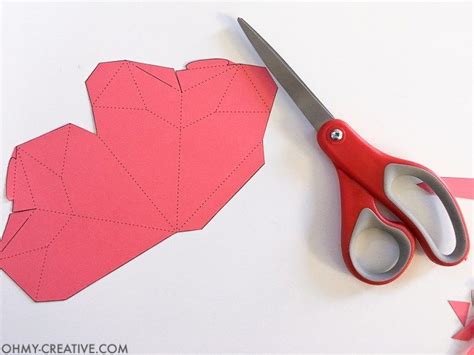 How To Make A 3d Paper Heart Box