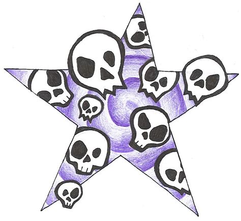 Skulls The Star By ~mybeautifulsickness On Deviantart Star Tattoos
