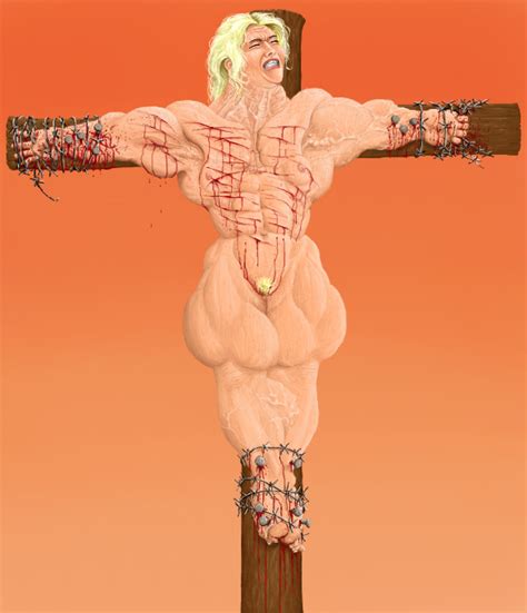 Muscle Bitch Crucified By Vilecorp Hentai Foundry