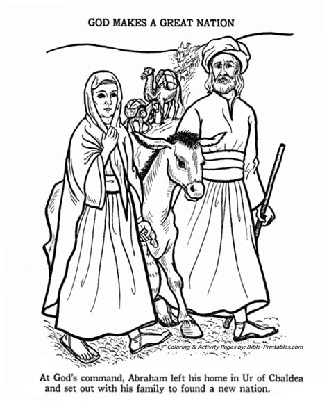 Below are some bible story coloring pages from my collection of old books. Abraham Coloring page - Old Testament Coloring Pages ...