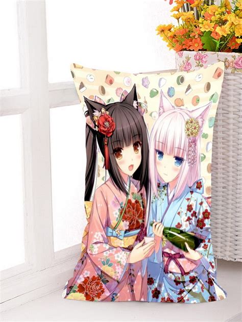 Oct Home Textile Nekopara Anime Chocolat Vanilla Kimono 4535cm One