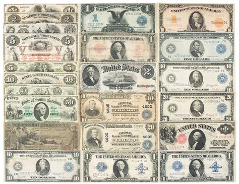 Assortment Of American Paper Currency Including State Bond Scrip And