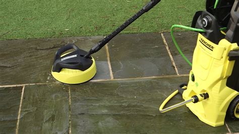 Do not enter a pool barefooted to work for safety's sake. How to clean patios with the Kärcher Pressure Washer and ...