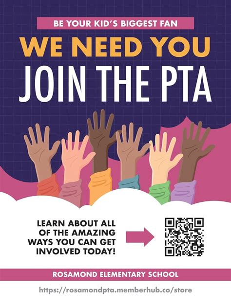 Pta Poster Pta Flyer Classroom Printable Handout Flyer School
