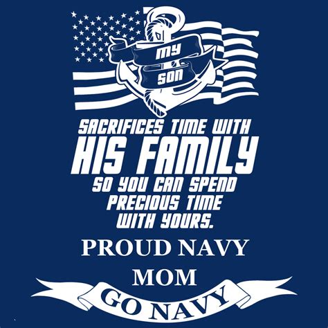 Proud Navy Mom Son Navy Mom Navy Quotes Sailors Mom