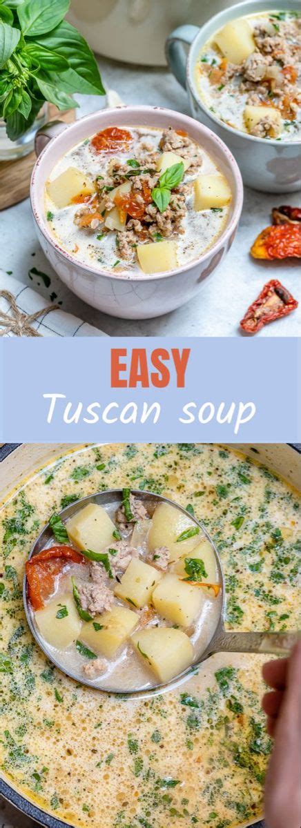 This is a must try recipe that involves. Fast + Healthy Tuscan Soup for Clean Eating Success ...