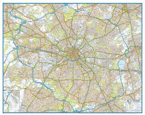 Manchester Plan Miasta 118 635 Mapy I Atlasy Plany Miast Europa