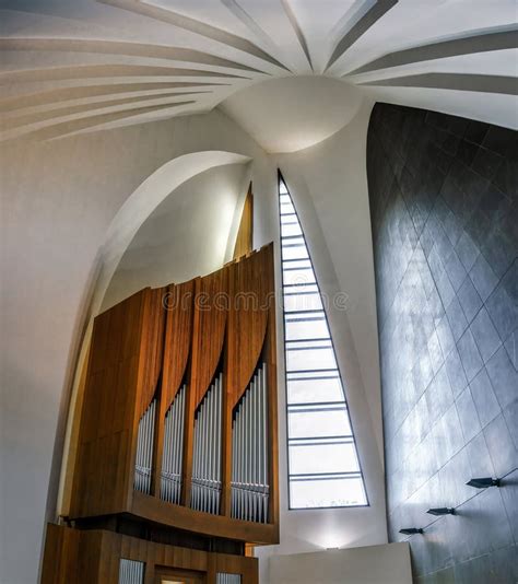 Modern Pipe Organ In Renovated Building Of Conservatory Stock Image