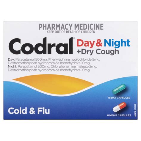 Codral Pe Cold And Flu Cough Day And Night Capsules 24
