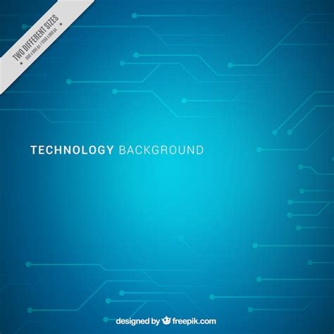 Free Vector Blue Background With Technological Circuits