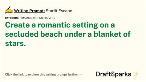 Writing Prompt Starlit Escape Draftsparks