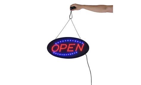 Ultra Bright Led Neon Light Animated Motion Wonoff Open Business Sign Groupon