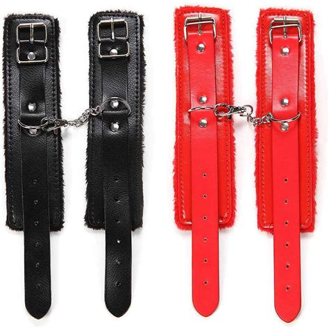 paop sex toys adult game handcuffs pu leather restraints bondage cuffs bdsm fetish