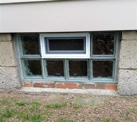 Glass Block Installation 32x16 Basement Windows In Vanport Pa