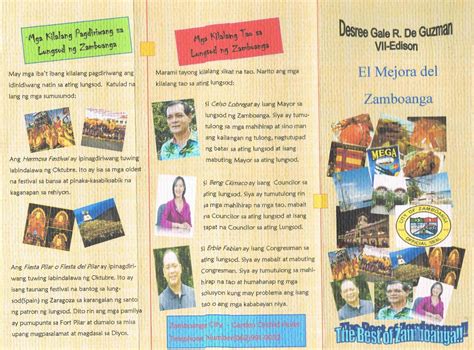 Filipino Activities Mga Brochure