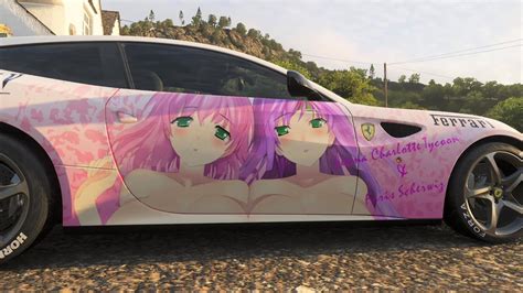Forza Horizon Final Fantasy V Girls Lenna Faris Anime Livery Itasha Car Ferrari FF
