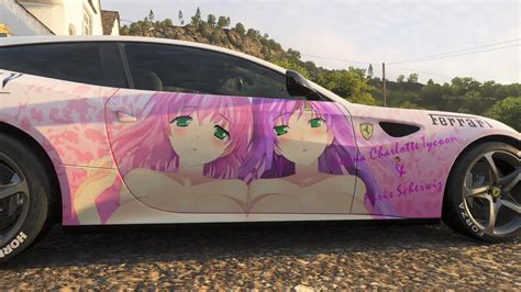 Forza Horizon Final Fantasy V Girls Lenna Faris Anime Livery Itasha Car Ferrari Ff