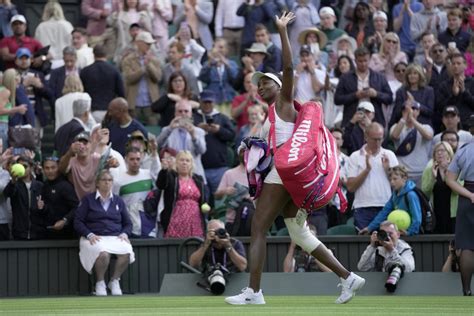 Venus Williams Falls Early In Her First Match At Her 24th Wimbledon And