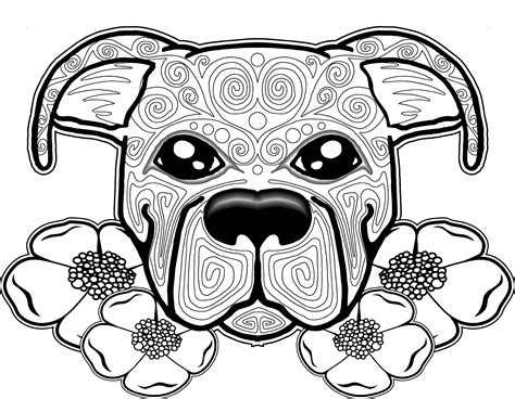 Dog Coloring Pages For Adults At Free