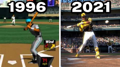 Graphical Evolution Of MLB MLB The Show 1996 2021 YouTube
