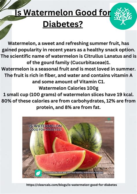 Ppt Is Watermelon Good For Diabetes Powerpoint Presentation Free