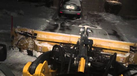 Snow Plowing Driveways With A Loader Youtube