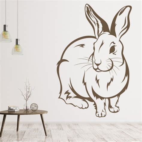 Discover more unique handmade soft toy bunny rabbit home decor to choose from. Rabbit Bunny Furry Outline Wild Animals Wall Stickers Home ...