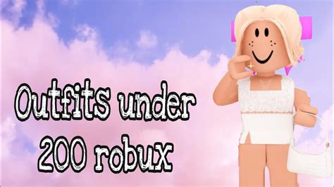 Aesthetic Roblox Outfits Under Robux Youtube