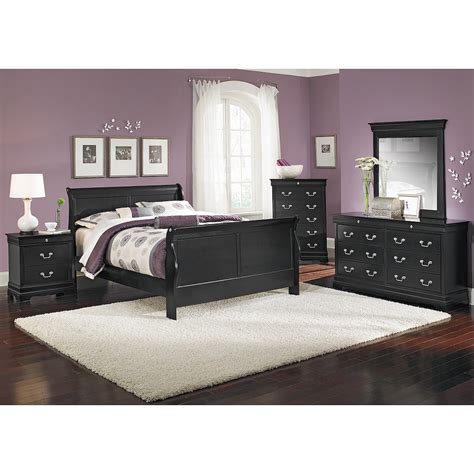 Neo Classic 5 Drawer Chest Black Value City Furniture