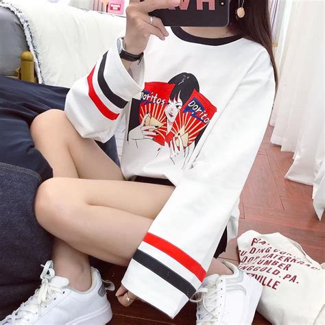 Snack Girl Shirt Kawaii Korean Style Kpop Harajuku Ulzzang