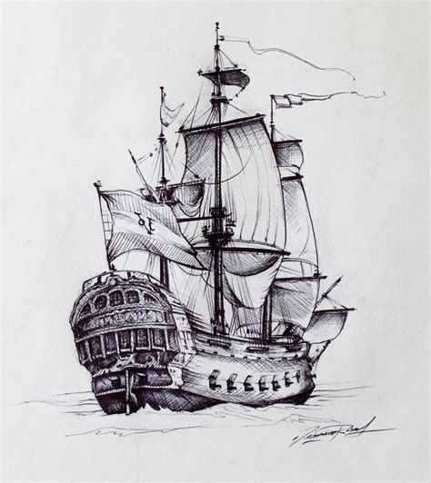 Voc Ship Pirate Ship Drawing Ship Drawing Ship Art