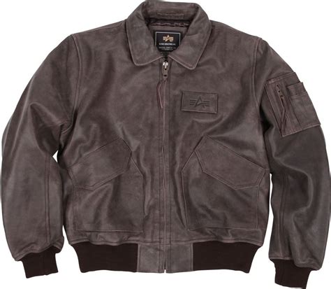 ᐈ Купить Alpha Industries Cwu 45p Leather Jacket Brown S Mlc21012p1