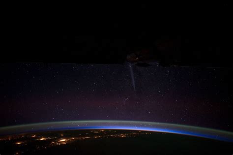 Comet Lovejoy And Chile At Night Nasa International Space Station 12
