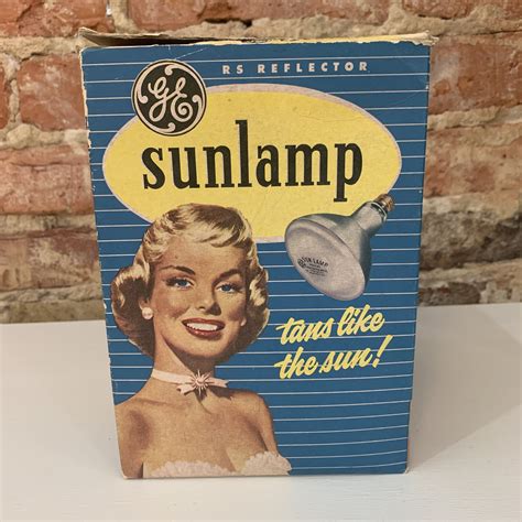Vintage GE Sunlamp Bulb In Box With Goggles Etsy
