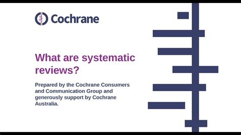 Systemic risk refers to the risk inherent in the whole market or part of the market. What are systematic reviews? - YouTube