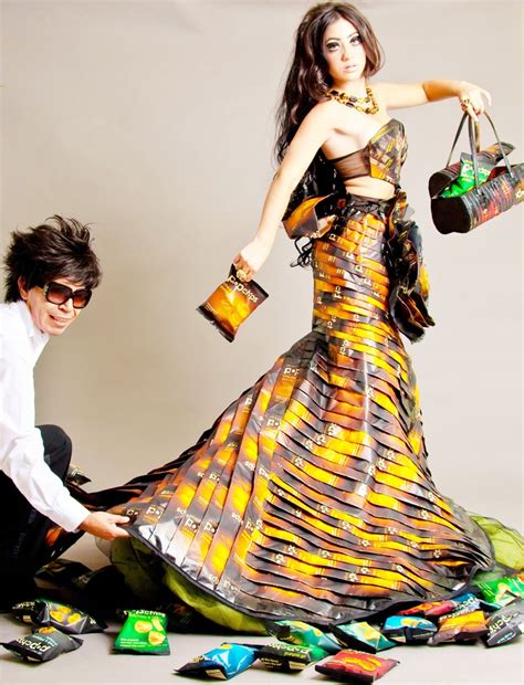 Popchips Dress By Merlin Castell Fashion Recycled Dress