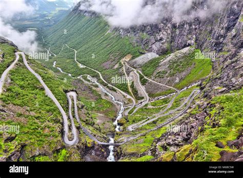 Norway Troll Road Mountain Route Of Trollstigen More Og Romsdal