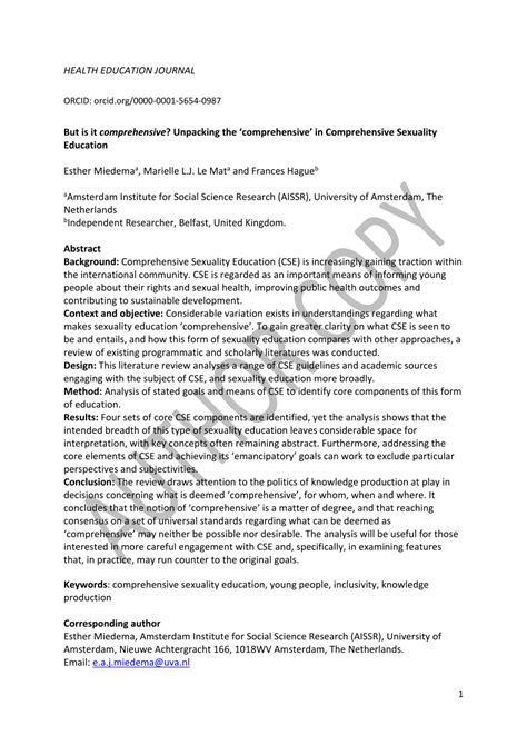 Pdf But Is It Comprehensive Unpacking The ‘comprehensive In