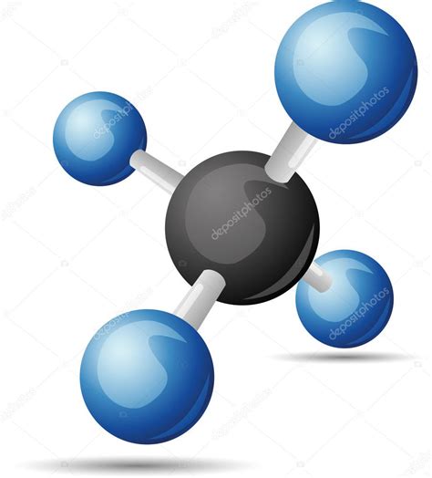Ch4 Methane Molecule — Stock Vector © Yuriyvlasenko 9446178