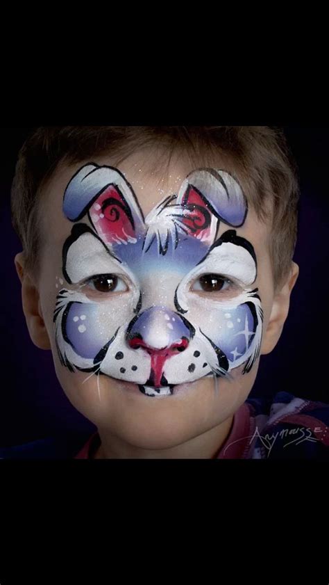 Rabbit face paint bunny face #facepaint. Best 25+ Bunny face paint ideas on Pinterest | Cat face paint easy, Face painting for kids and ...