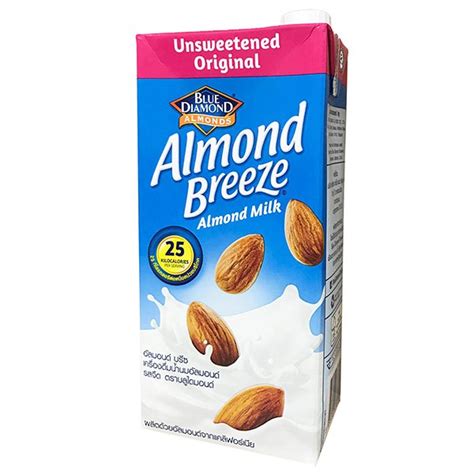Blue Diamond Almond Breeze Almond Milk Unsweetened Original Flavor 946
